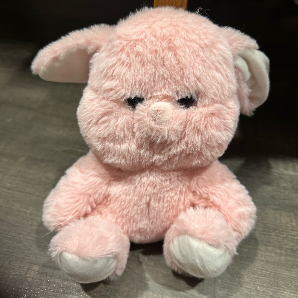 Fluffuns Pink Bunny Stuffed Animal -Plush Toy, 9 Inch Easter Bunny Rabbit Plush